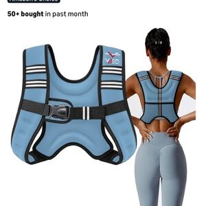 Blue Weighted Vest with Straps